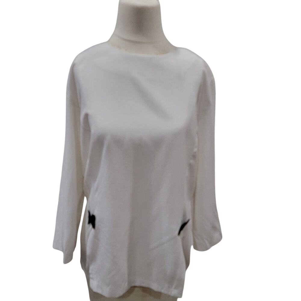 Vintage Tunic Size 10 USA Classic Bow Top Coquette Ballettcore Timeless Retro